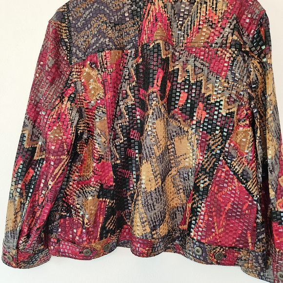 Ruby Rd. Multicolor Abstract Jacket - Picture 5 of 6